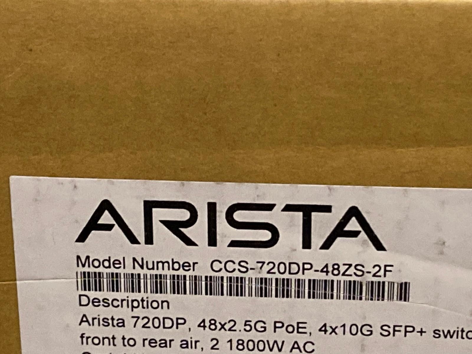 ARISTA CCS-720DP-48ZS-2F ARISTA CCS