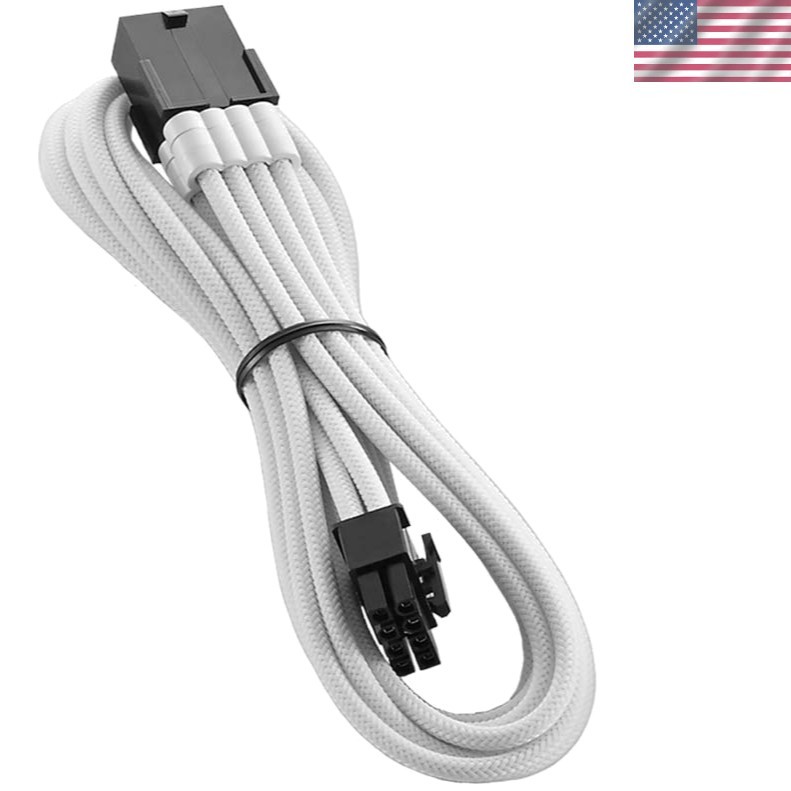 Pro ModMesh Sleeved 8-pin PCI-e Extension White, 45cm