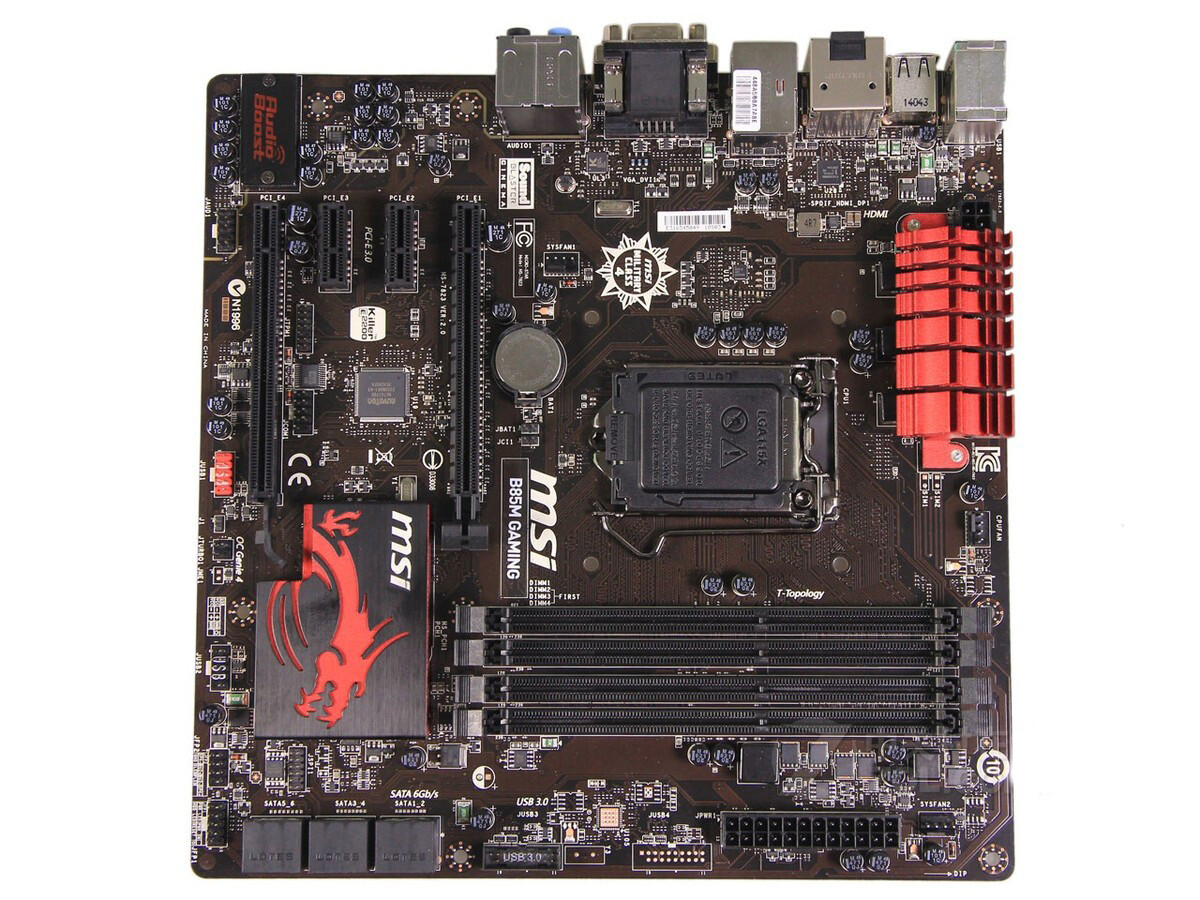 For MSI B85M GAMING motherboard LGA1150 DDR3 64G DVI+DP+HDMI+VGA M-ATX Tested ok