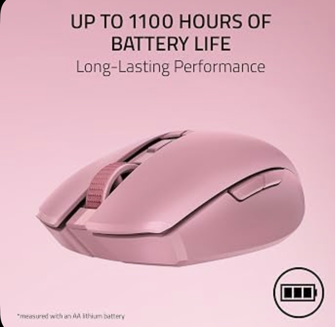 Orochi V2 Wireless Gaming Mouse, PC & Mac, Portable, 60g, Quartz Pink