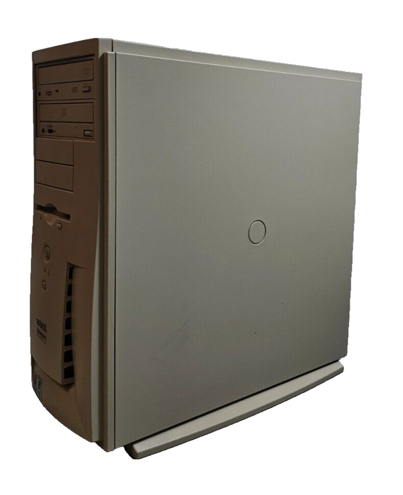 Vintage Dell Dimension 4100 Desktop Computer, Pentium 3, 128MB, 20GB, Win 98