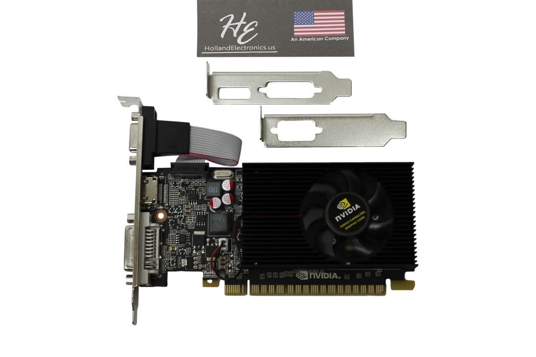 New MQX GeForce GT730 4GB DDR3 DVI, VGA HDMI PCIe Video Graphic Card Low profile