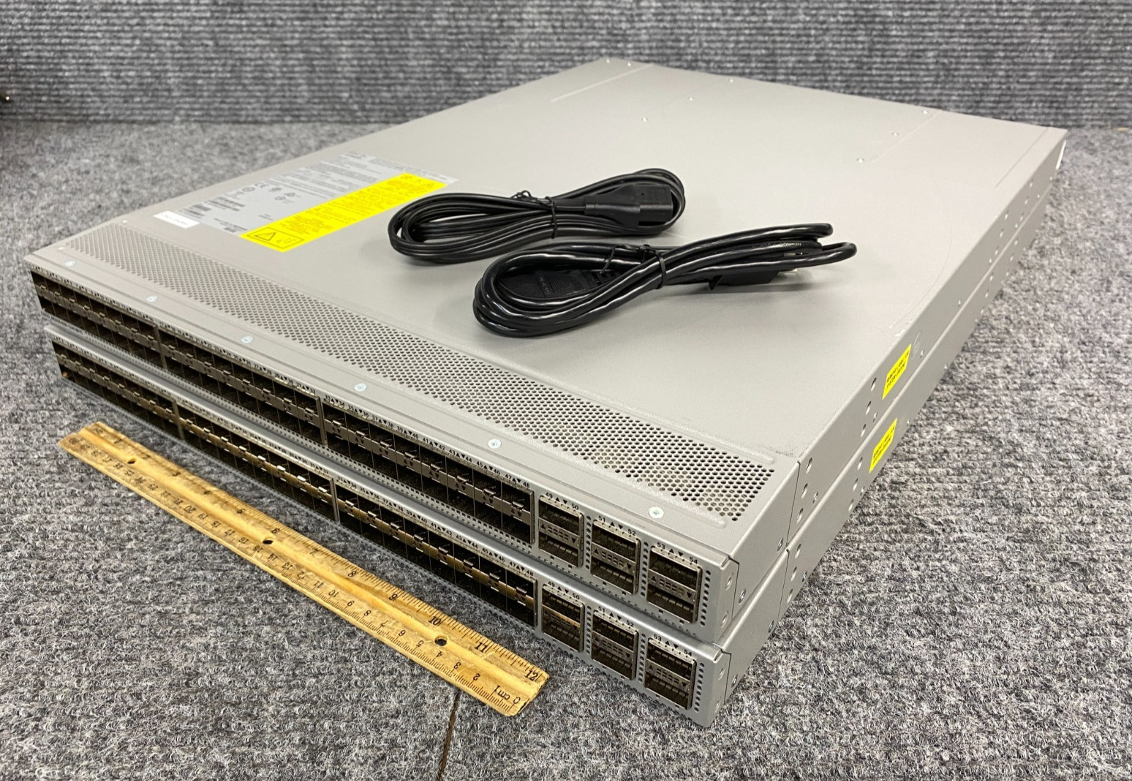 Lot of 2 Cisco Nexus N3K-C34180YC 48-Port Switches w/ Power Cords (As-Is)