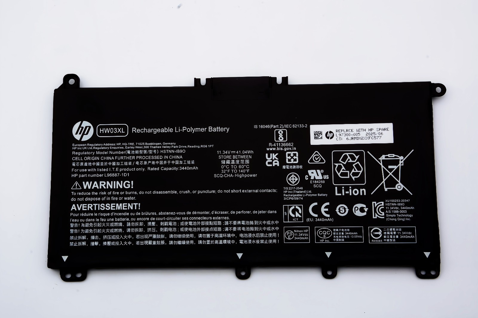 Genuine HW03XL Battery For HP Pavilion 15-EH 15T-EG 17-CN 17-CP L97300-005