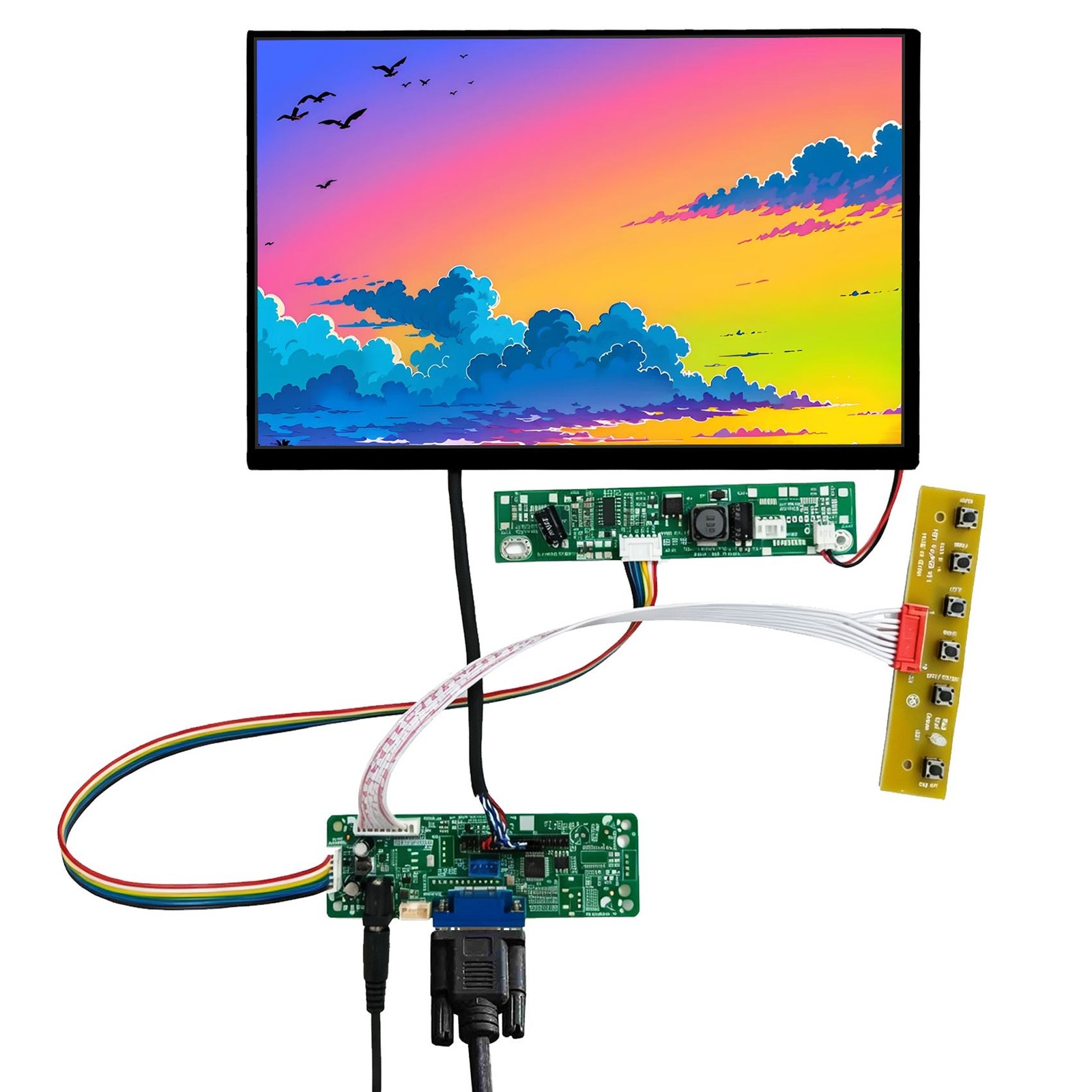 VGA LCD Controller Board 10.1inch N101ICG-1000 1280x800 1000nit LCD Screen
