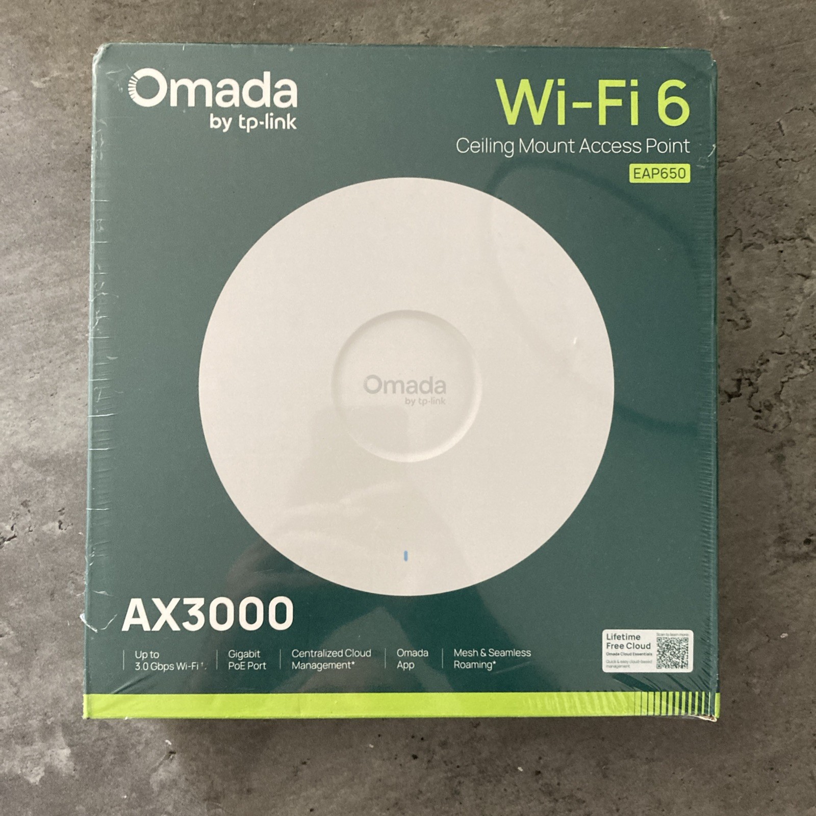 TP-Link EAP650 AX3000 WiFi 6 Omada Wireless Access Point PoE+ Mesh WPA3 SEALED