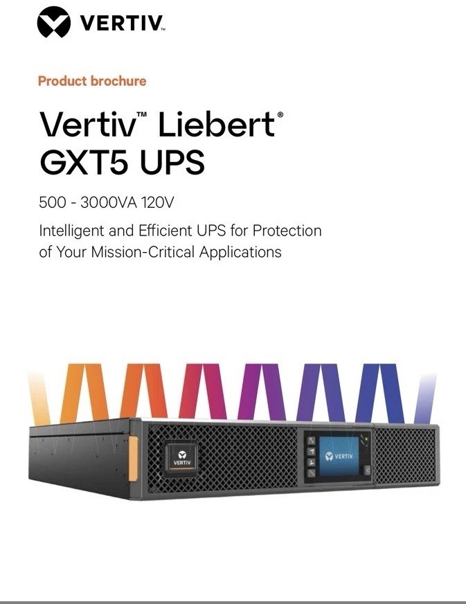 Vertiv Liebert GXT5 UPS 120V Rack/Tower LCD Display  
