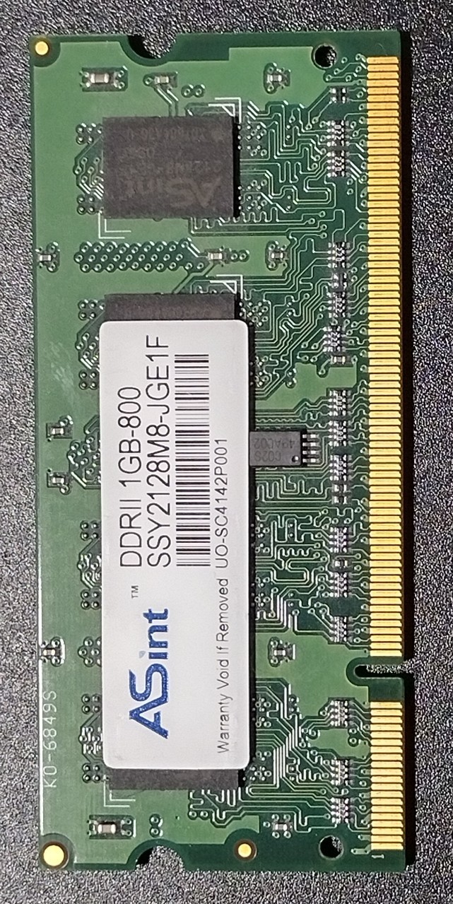 ASint DDRII DDR2 1GB 800 SSY2128M8-JGE1F Memory Module