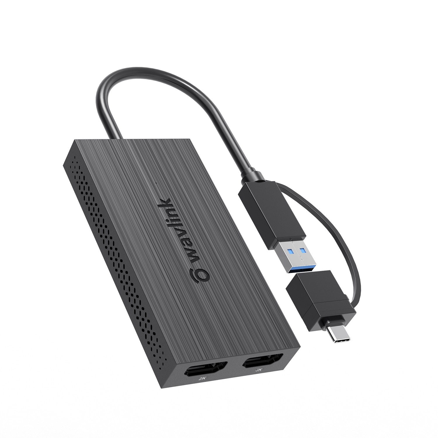 WAVLINK USB 3.0/USB C to DisplayPort HDMI Adapter Dual Monitor Hub HDMI DP