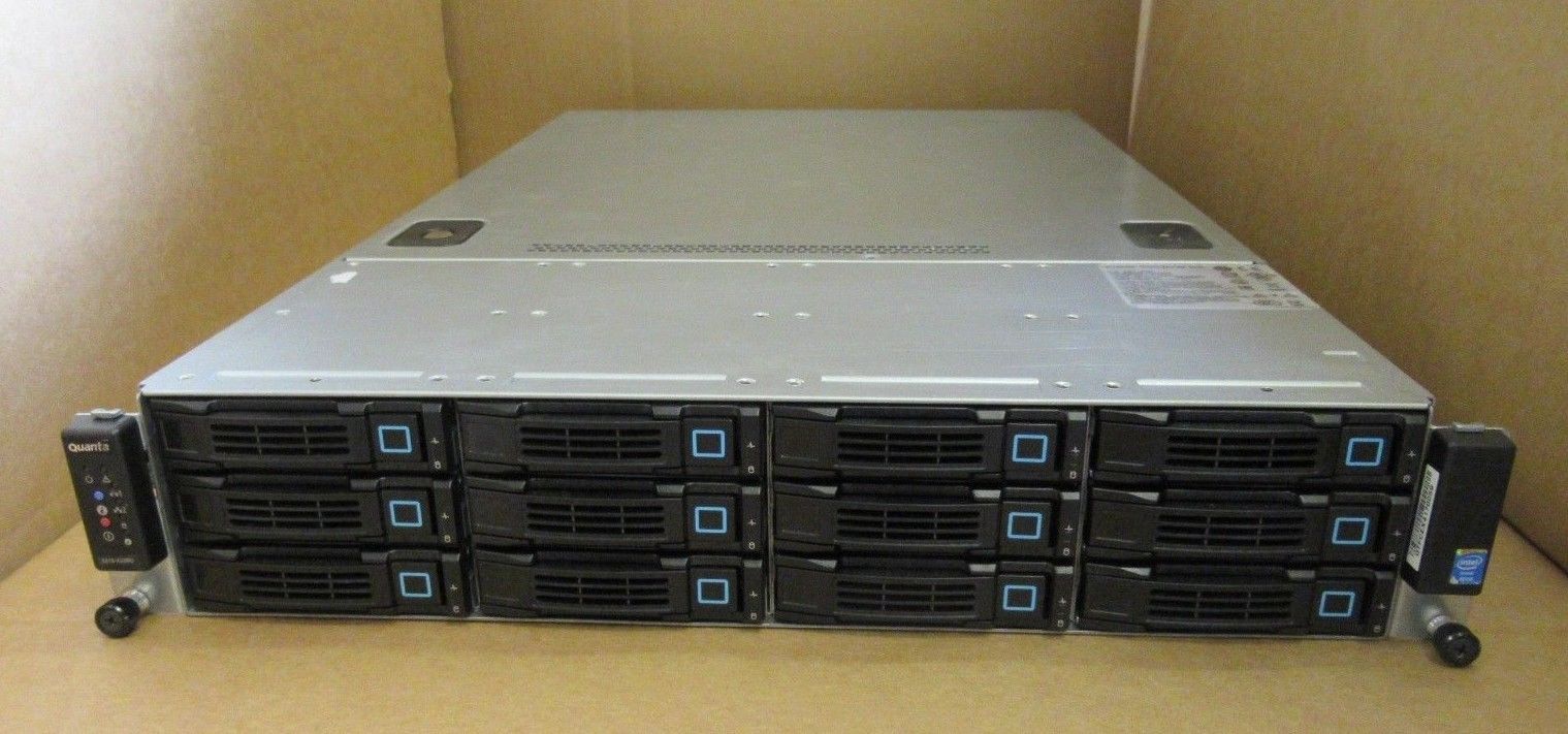 Quanta STRATOS S210-X22RQ 2x 6-Core XEON E5-2630v2 12 x 3.5" 2 x 2.5" 2U Server