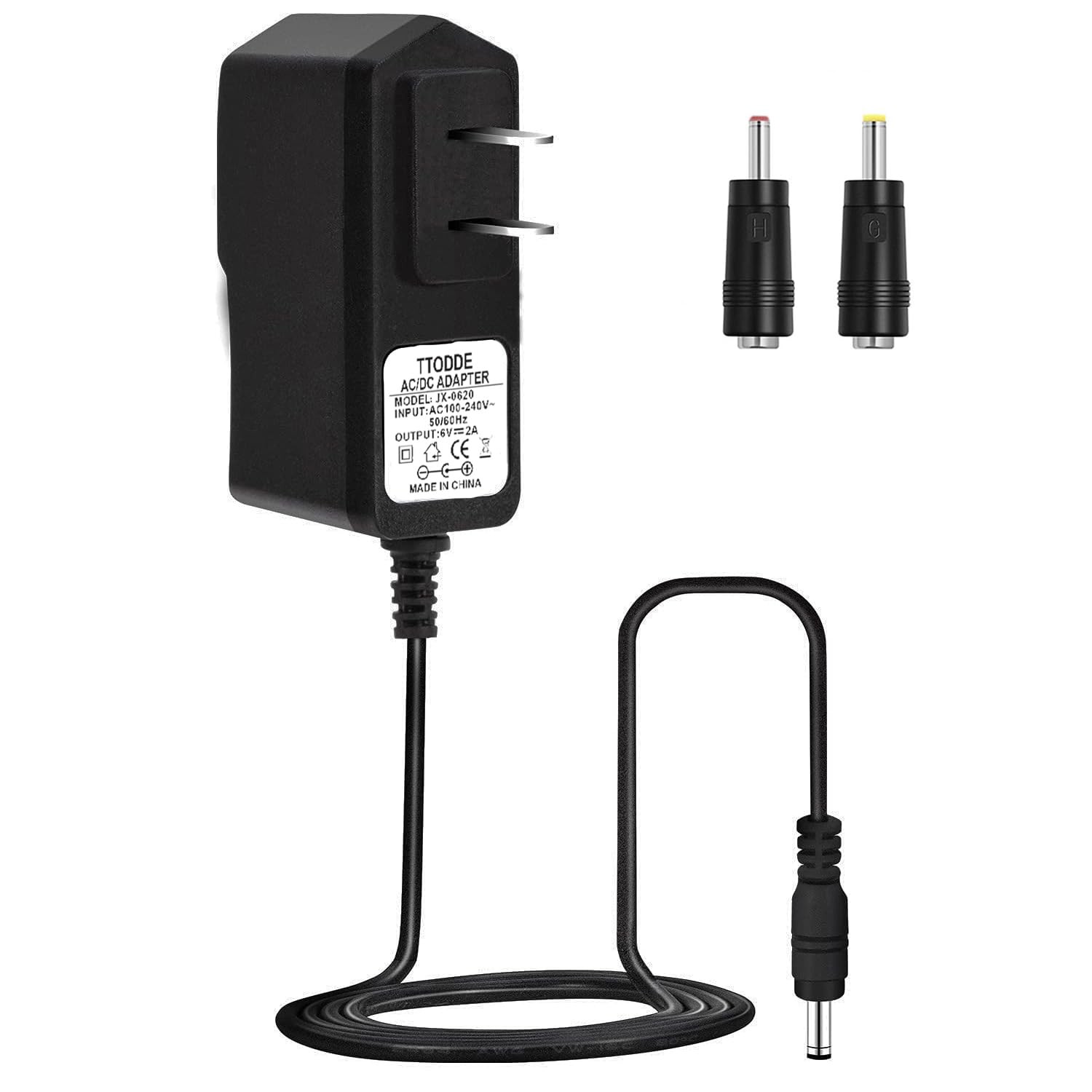 AC/DC 6V 2A Power Supply Adapter 12W Universal Device Charger Black