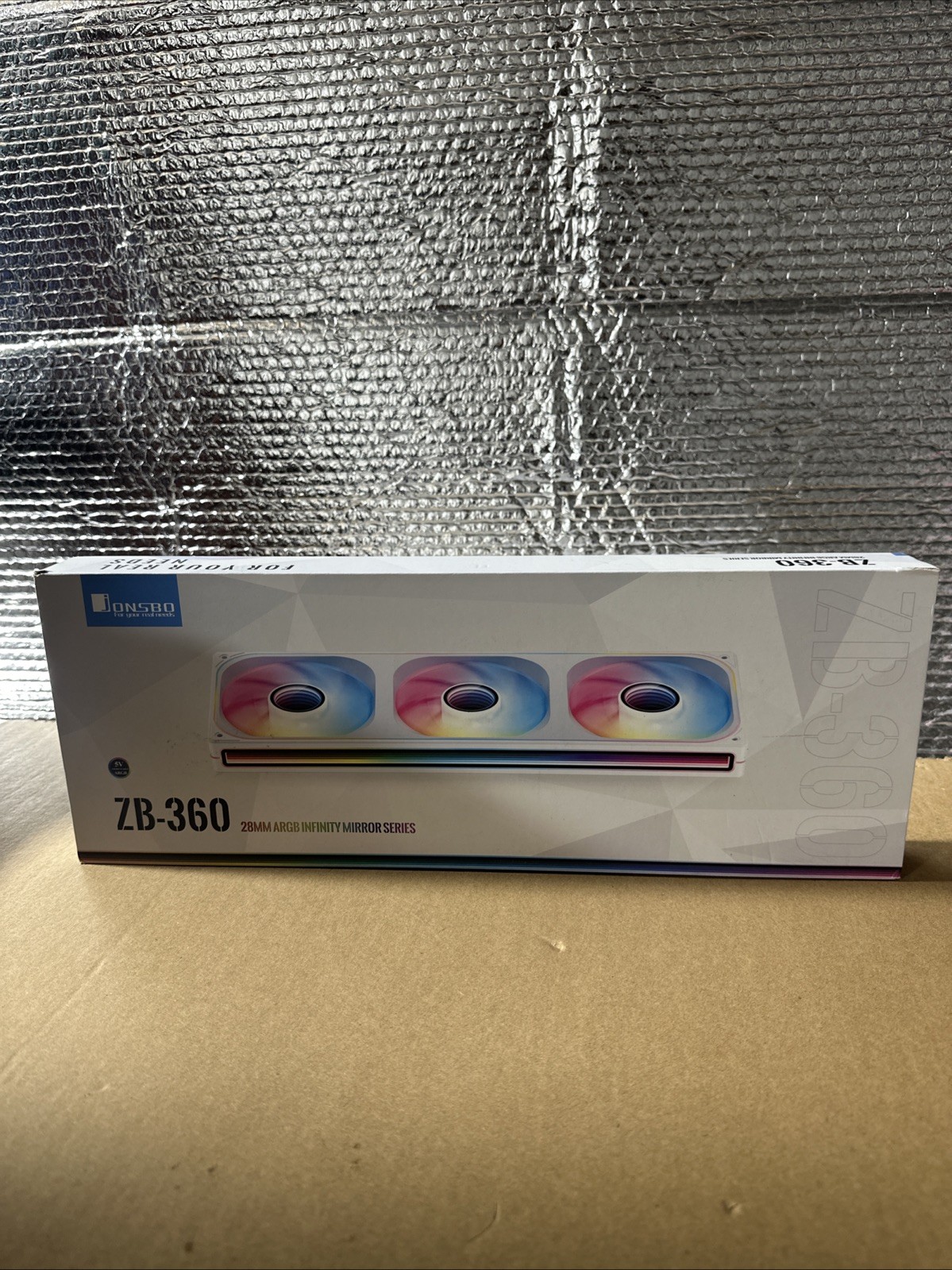 JONSBO ZB-360BR (Reverse) PC Case Fan,Reverse Blade Silent Computer Fan