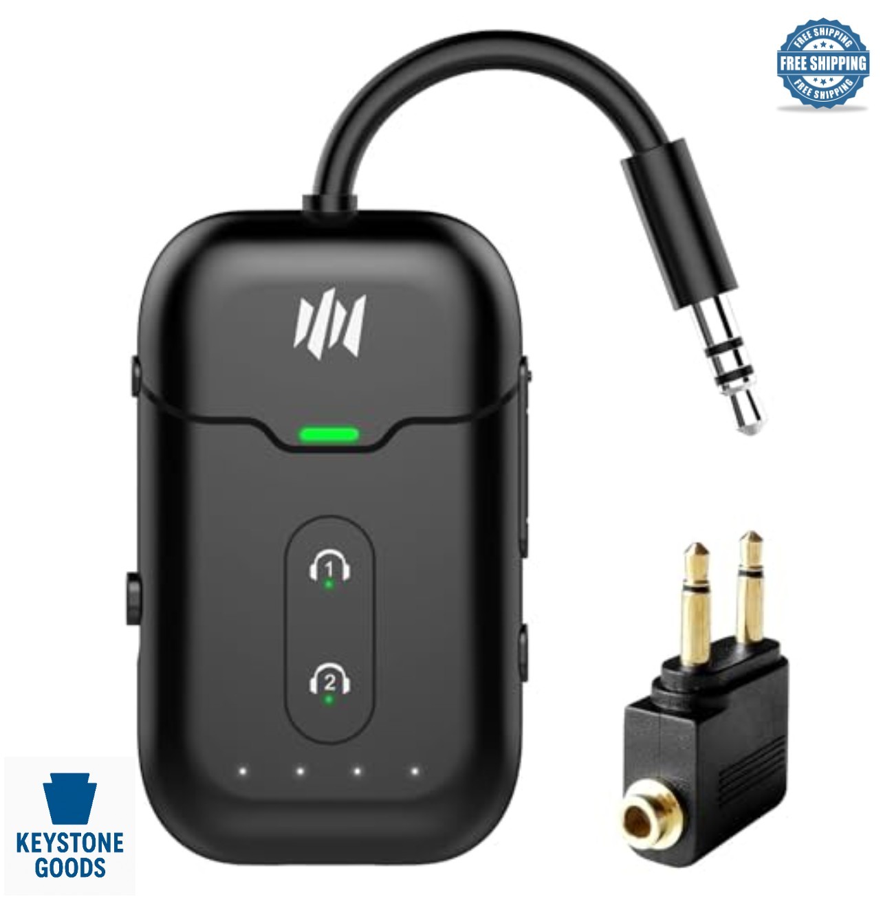 Bluetooth Transmitter Receiver 2 in 1 TX RX 3.5mm RCA Adapter 24H Battery Dual