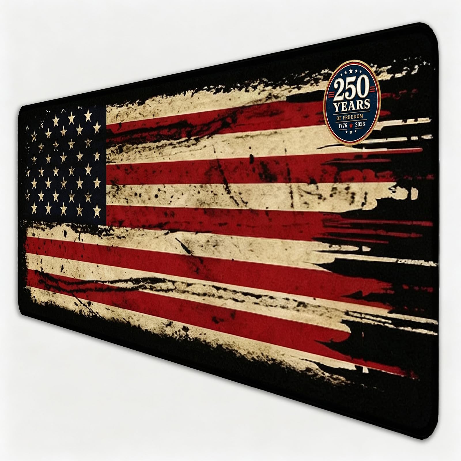 Livtoch American Antique Flag Mouse Pad 31.5x11.8