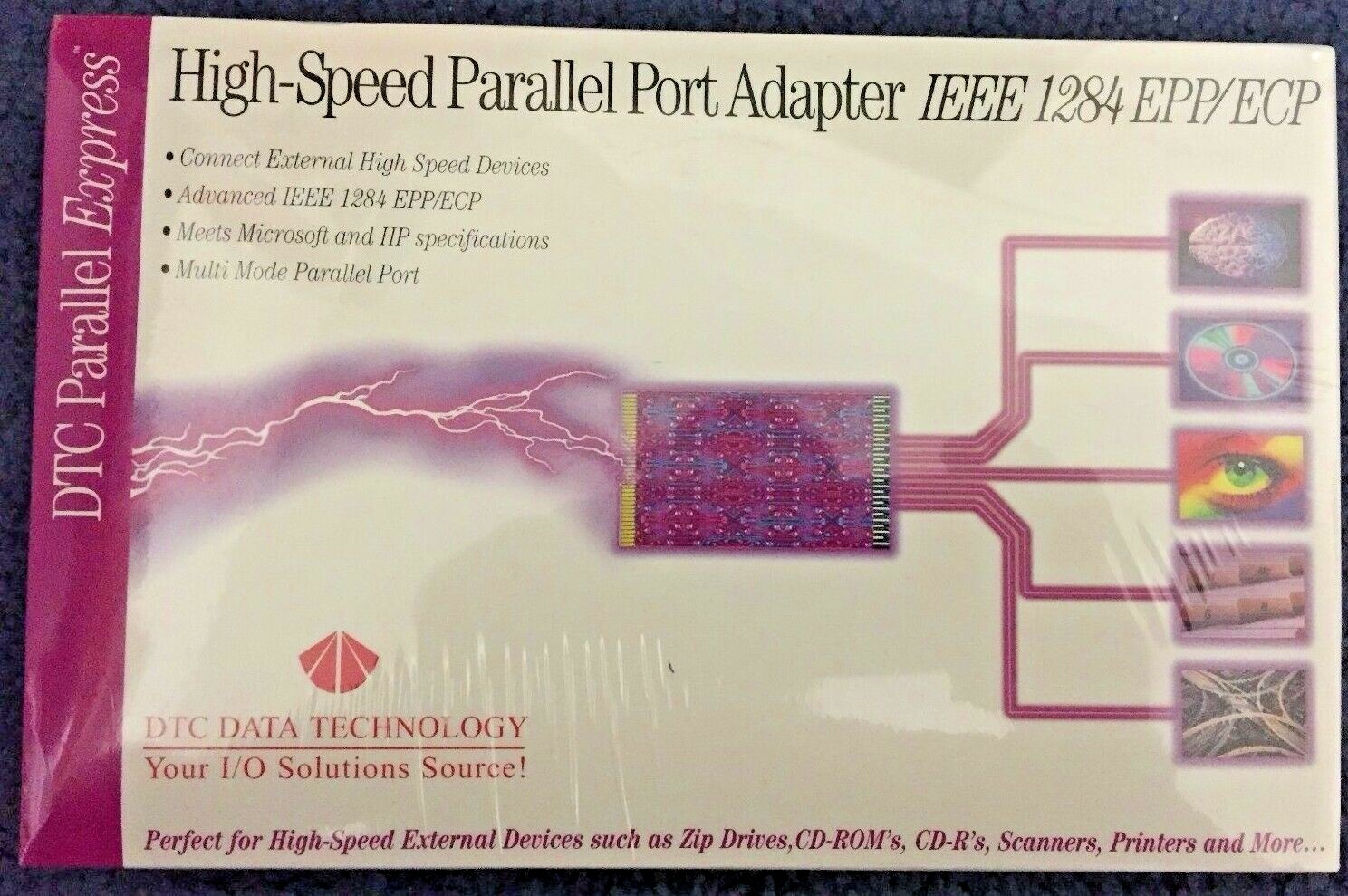 DTC High-Speed Parallel Port Adapter IEEE 1284 EPP/ECP New in Box