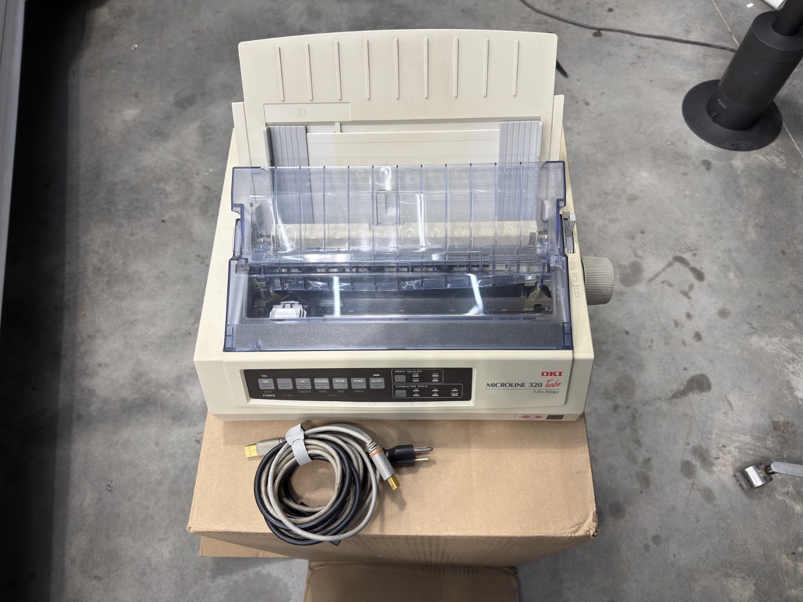 Oki MICROLINE 320 Turbo Mono Dot Matrix Printer D22800A USB Excellent Condition
