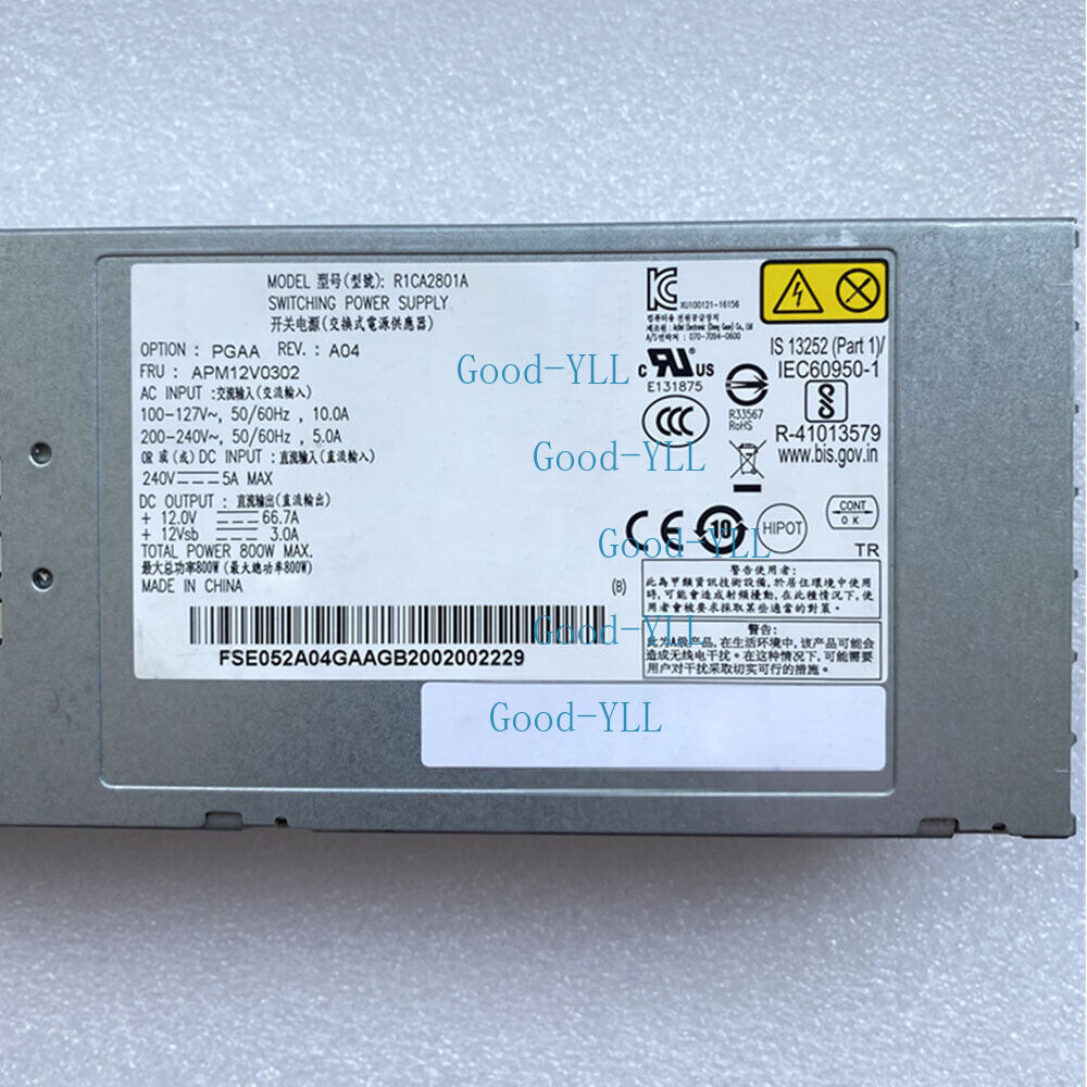 800W Switching Power Supply For R1CA2801A PSU