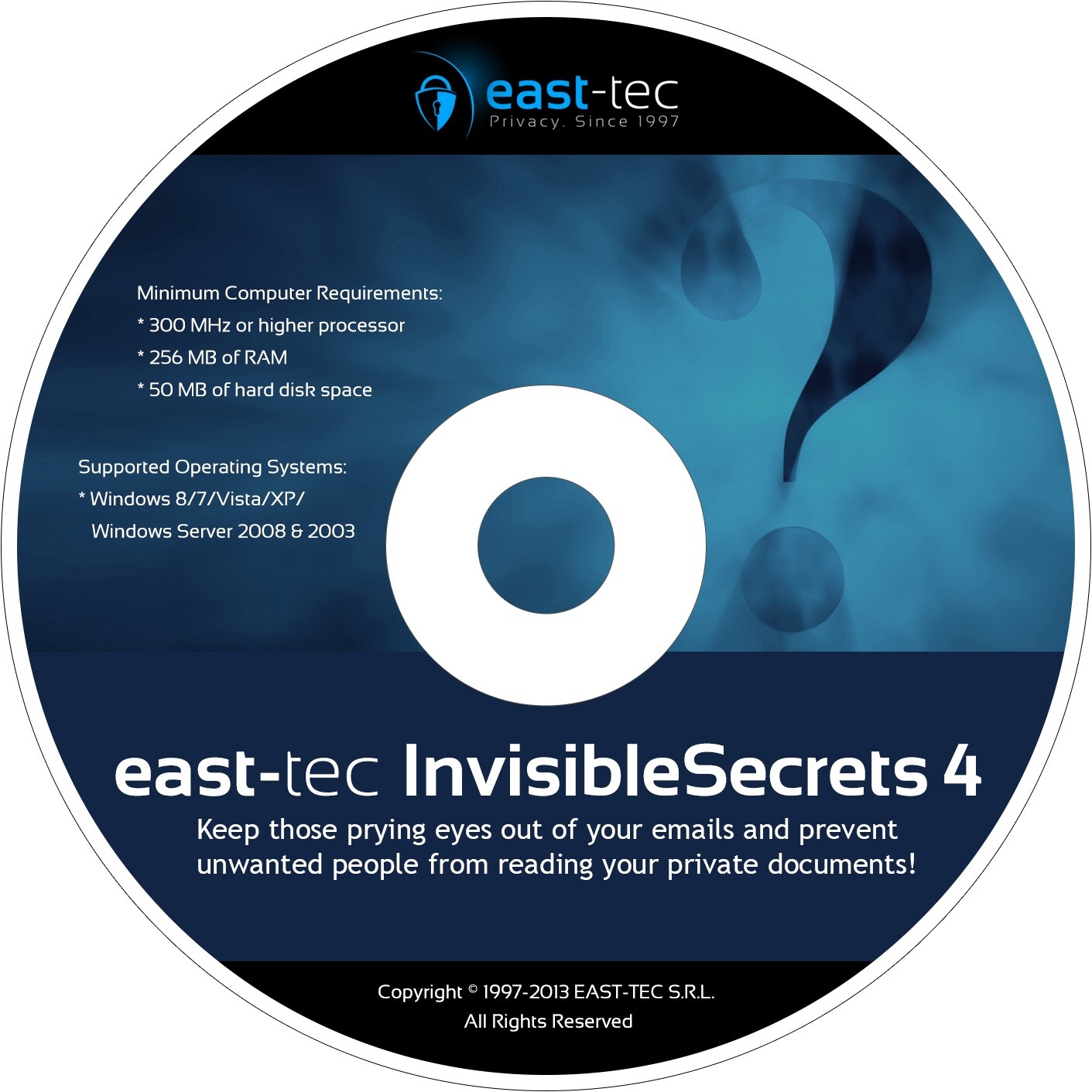 East-tec Invisible Secrets  Hide files sensitive data , Encrypt File Folder