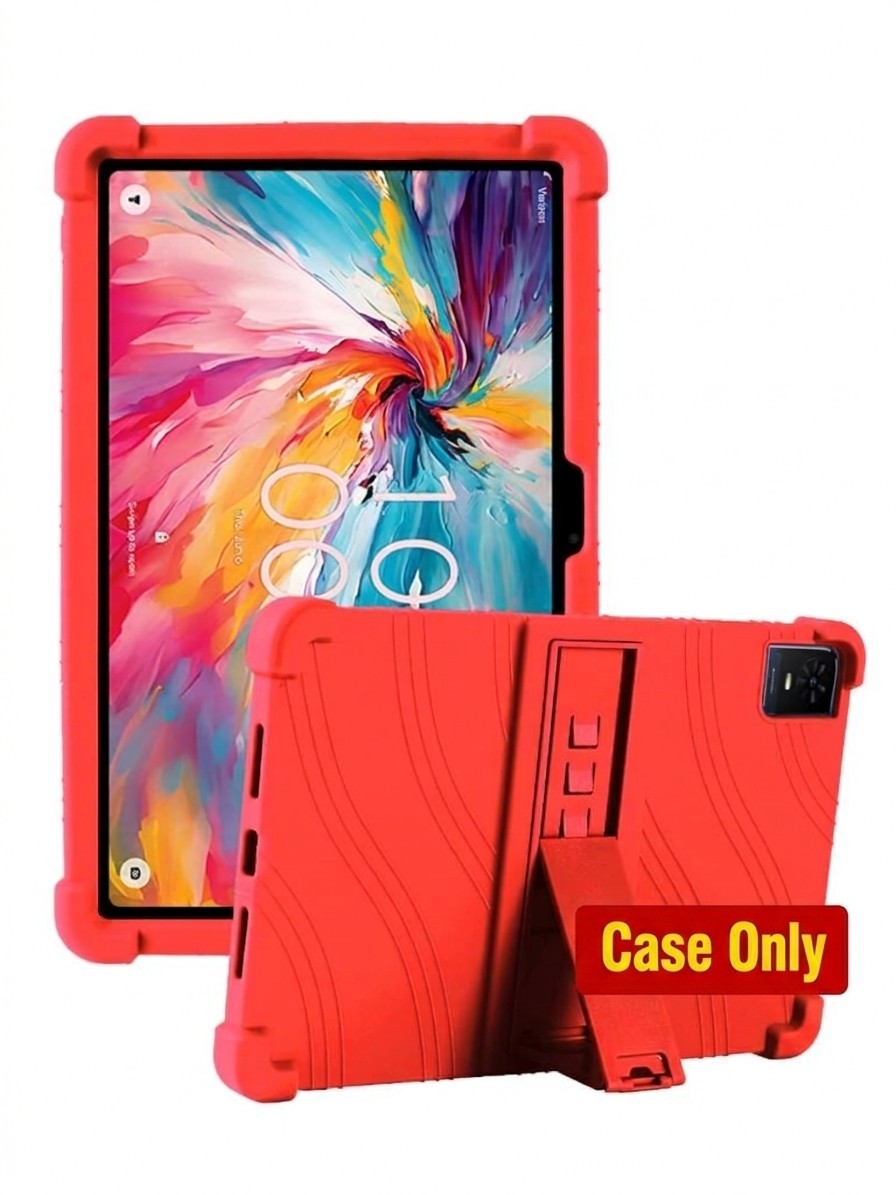 Soft Silicone Case for TCL TAB 10 NXTPAPER 5G 10.4 Inch, Kids, Shockproof, Stand