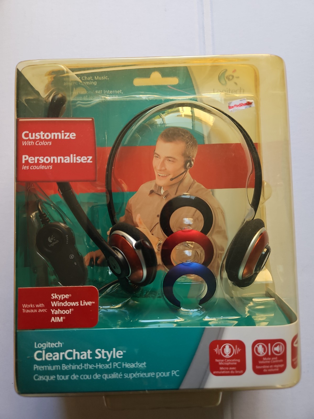 Logitech ClearChat Style Premium Behind the Head PC Headset New