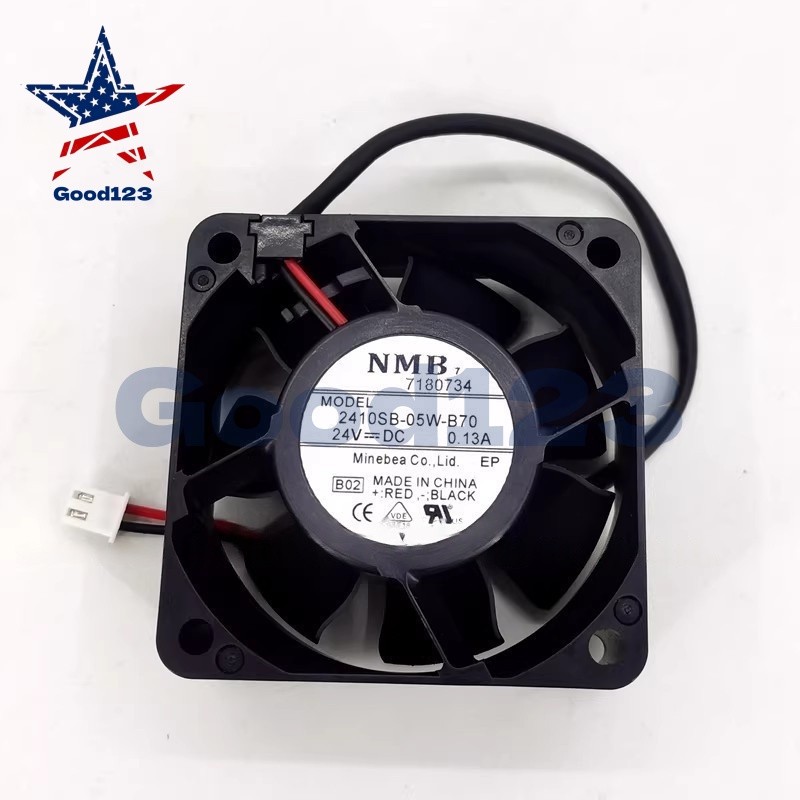 1PCS NMB-MAT 2410SB-05W-B70 DC24V 0.13A 6cm Variable Frequency Drive Fan 6025
