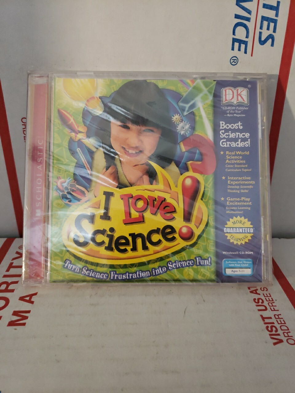 I Love Science By Scholastic Ages 7-11 [Windows/Mac CD-Rom] SEALED ~ Shelf137