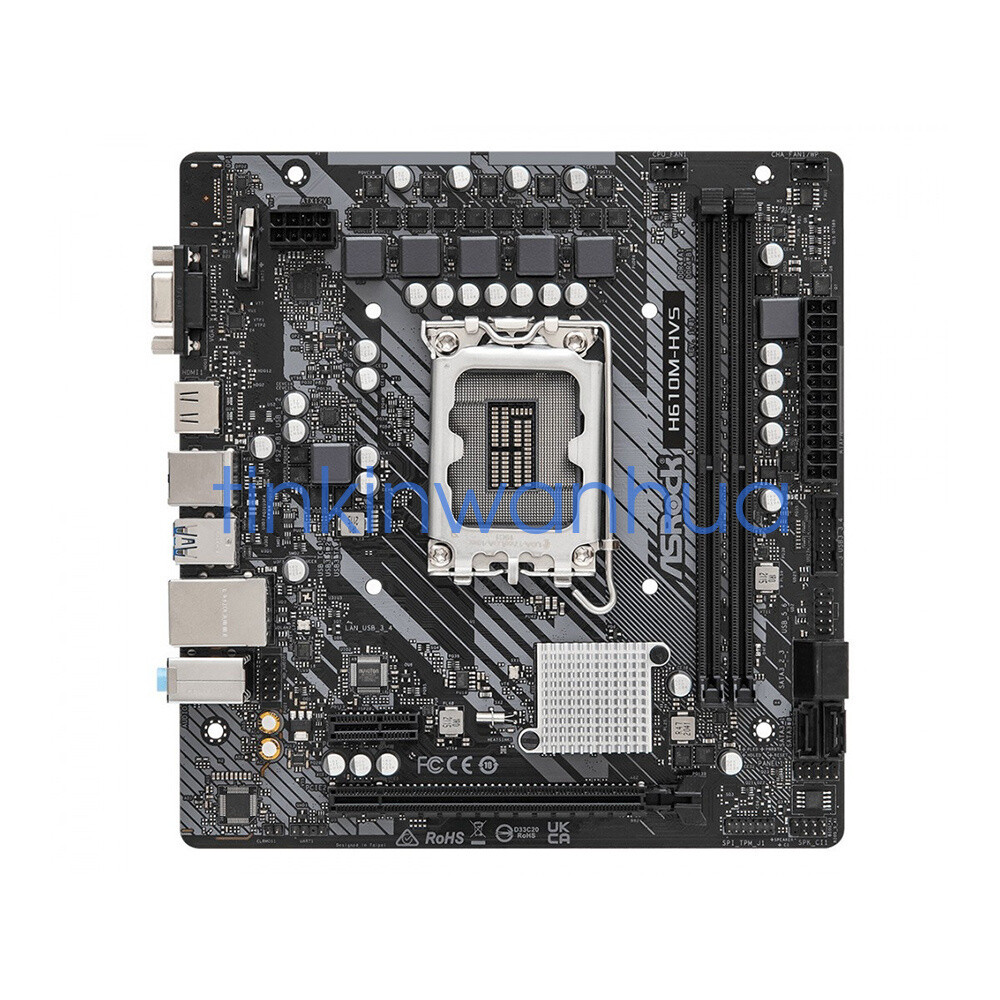 For ASRock H610M-HVS LGA 1700 DDR4 4×SATA III Micro ATX Motherboard