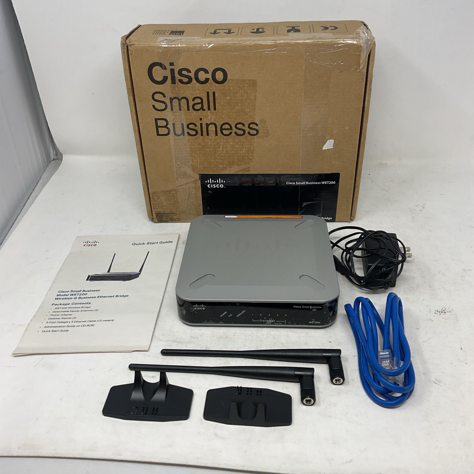 Linksys Cisco WET200 Version 1 Wireless-G Business Ethernet Bridge Router *Parts
