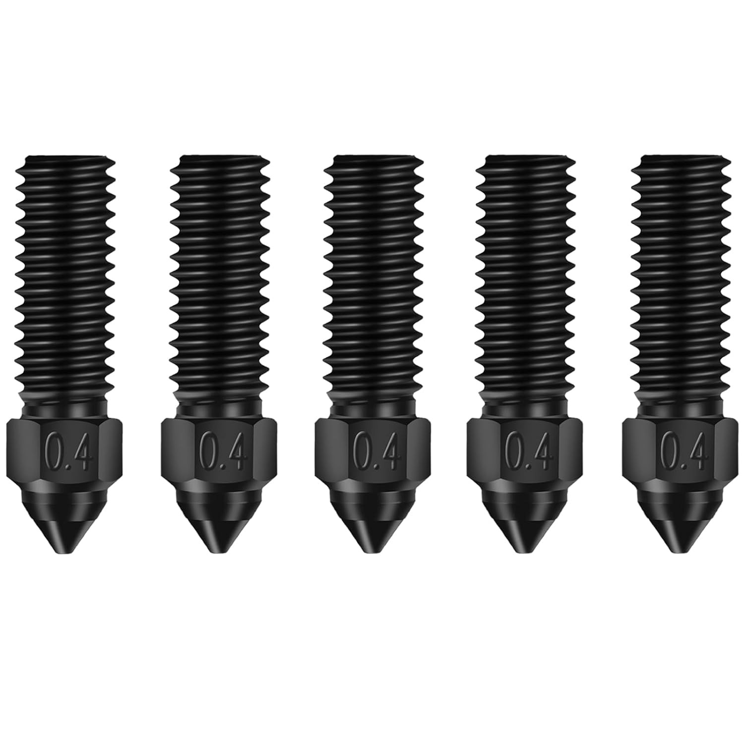 Official Creality K1 Nozzle Kits, 5PCS Ender 3 V3 KE 3D Printer Hardened Steel N