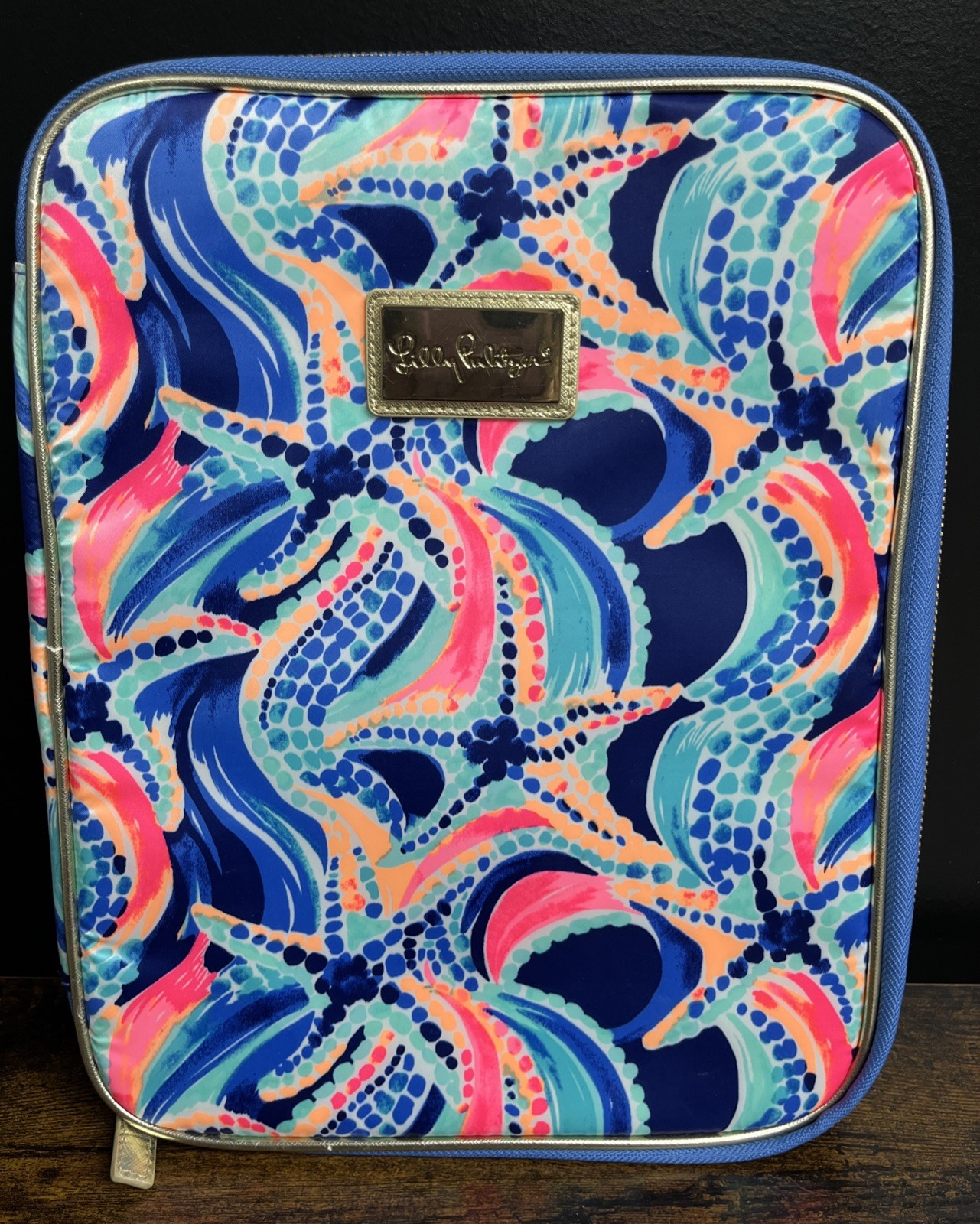 Lily Pulitzer Notebook Agenda Folio Laptop Tablet Organizer Tropical Starfish