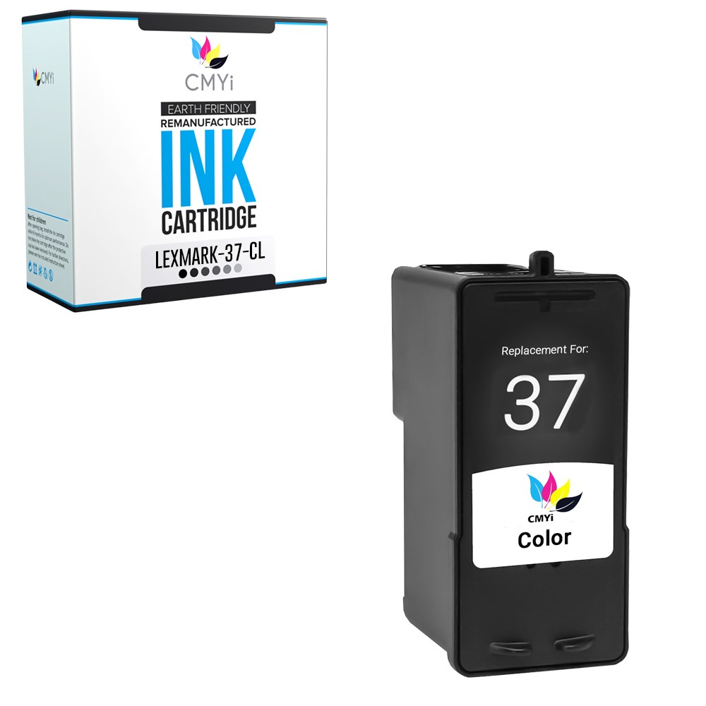 1-Pack Replacement CMYi Lexmark 37 Color Ink Cartridge for X Series X6650 X6675