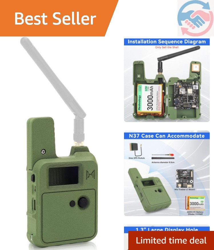 N37 Case for Wio Tracker L1 Development Board Device Set - Can Accommodate 30...
