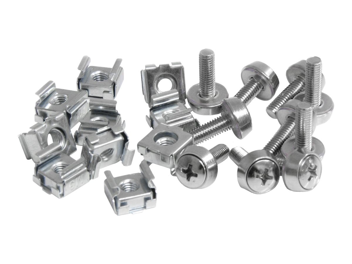 StarTechcom 50 Pkg M5 Mounting Screws and Cage Nuts Rack Accessories CABSCREWM5