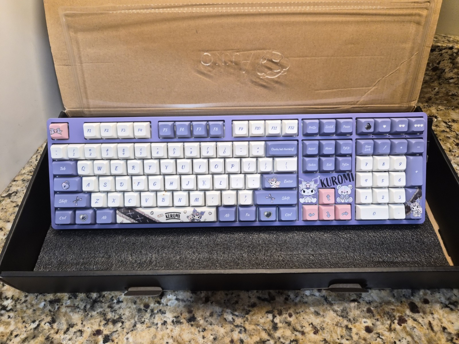 Akko Kuromi Theme Mechanical keyboard Wireless Bluetooth USB RGB Keyboard FS
