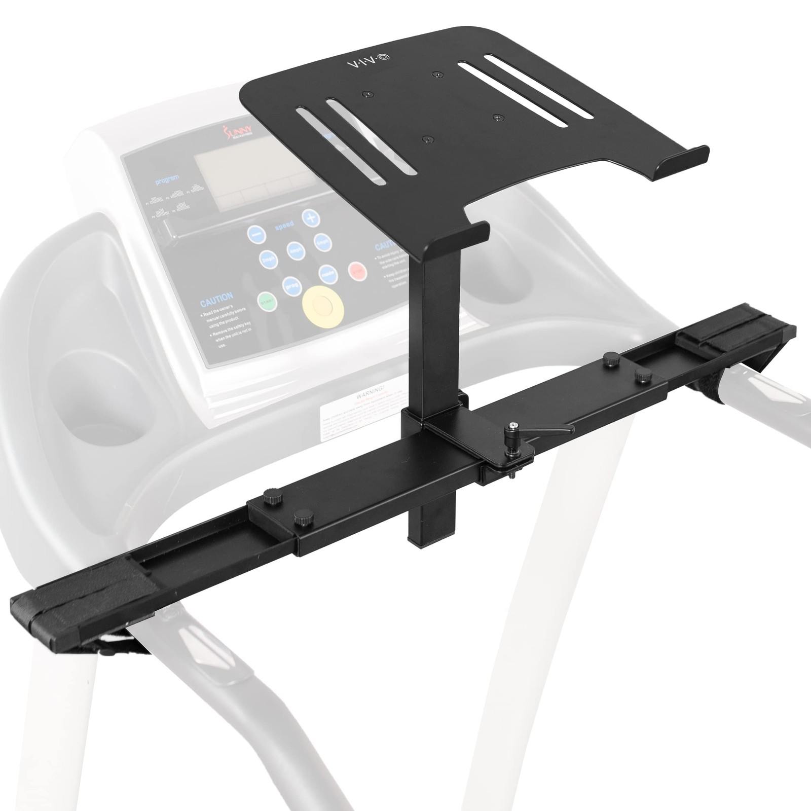 Universal Portable Laptop Stand for Treadmill Adjustable Steel Tray 12x10.5 I...