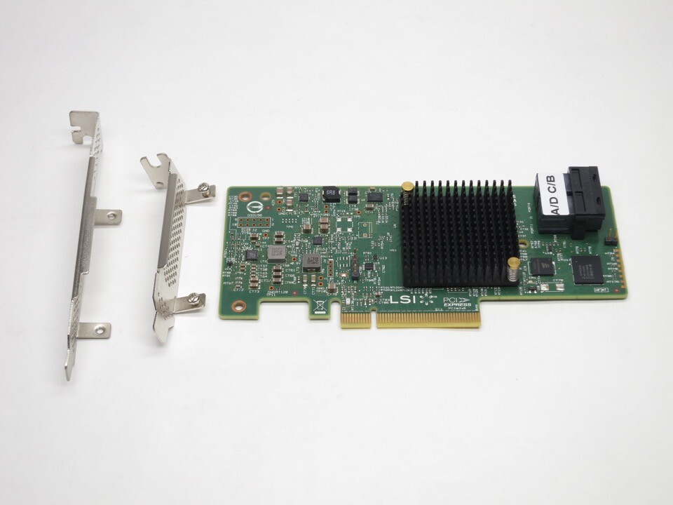 AVAGO/LSI SAS9300-8I 8P PCI-E SAS/SATA 12Gb/s HBA BOTH BRACKETS LSI00344