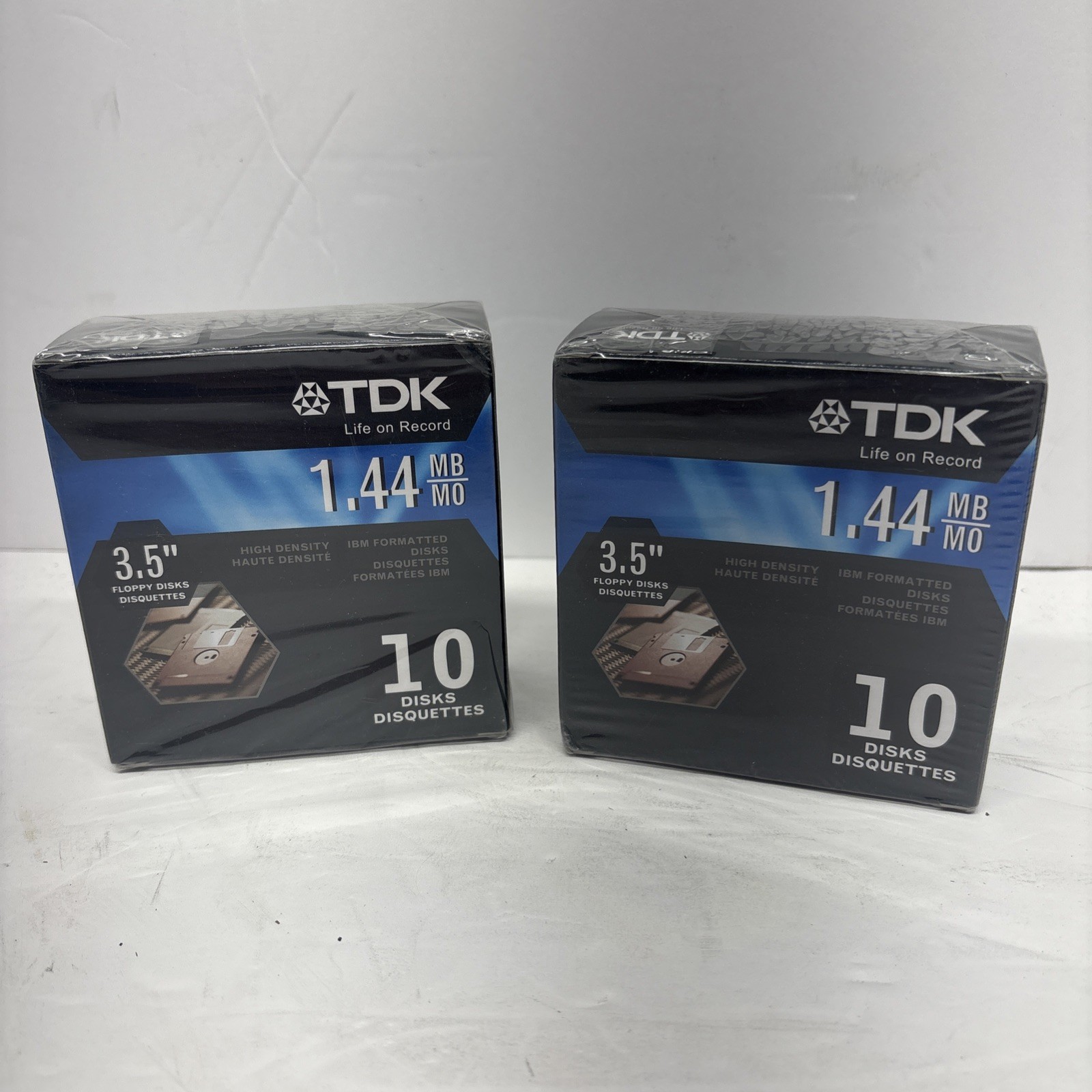 TDK 3.5in 1.44MB - (2) 10-PACK - IBM Formatted High Density Floppy Disks