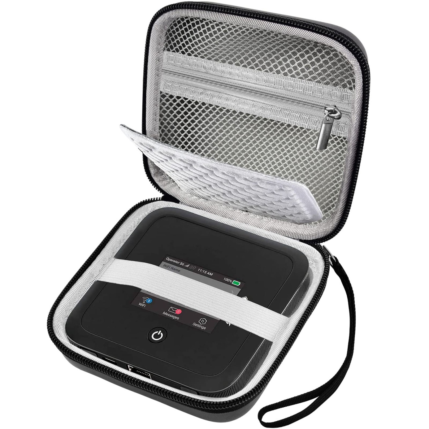 Hard Travel Router Case for NETGEAR Nighthawk M7 M5 M6 Pro 5G Mobile Hotspot wit