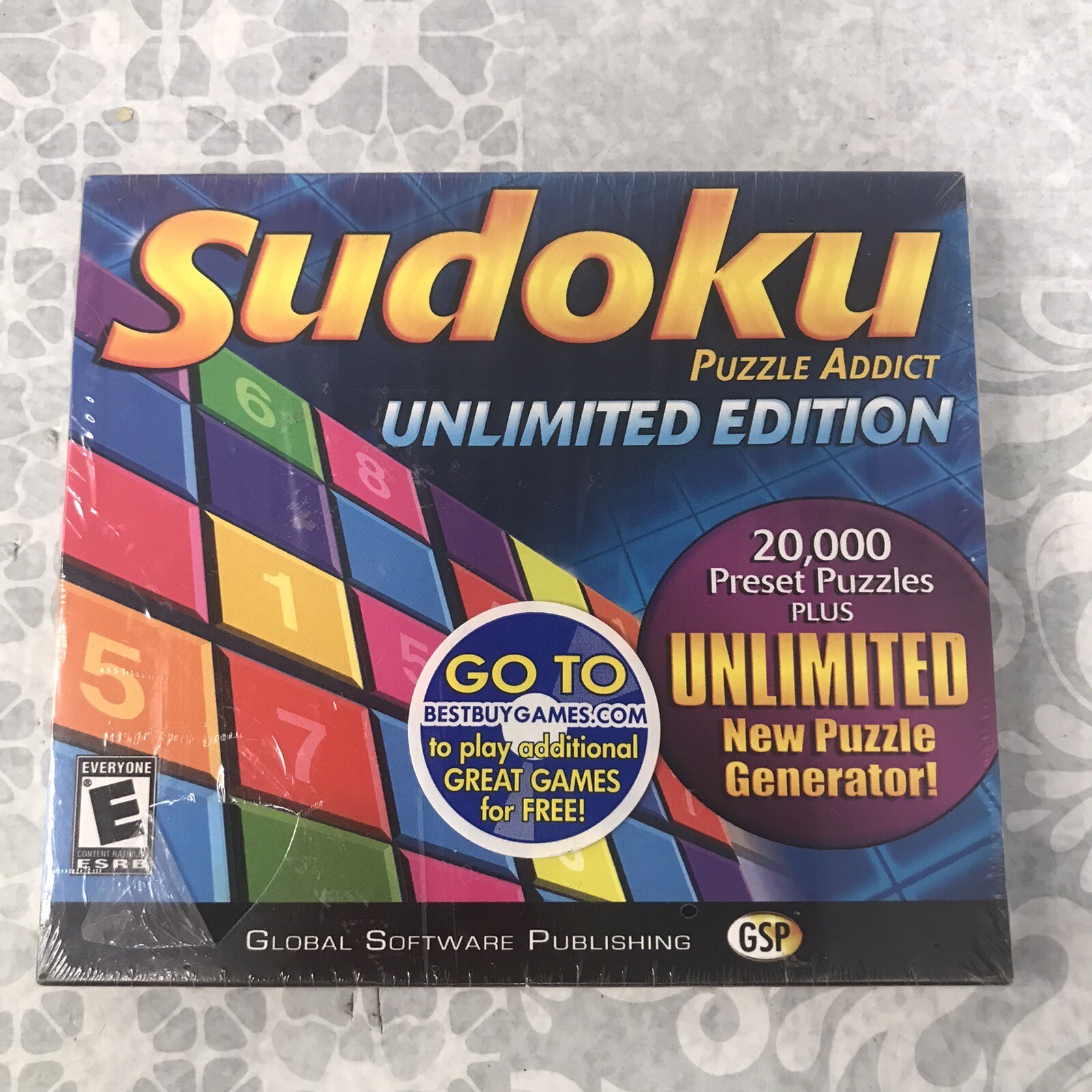 Sudoku Puzzle Addict: Unlimited Edition (PC, 2006) Global Software Publishing
