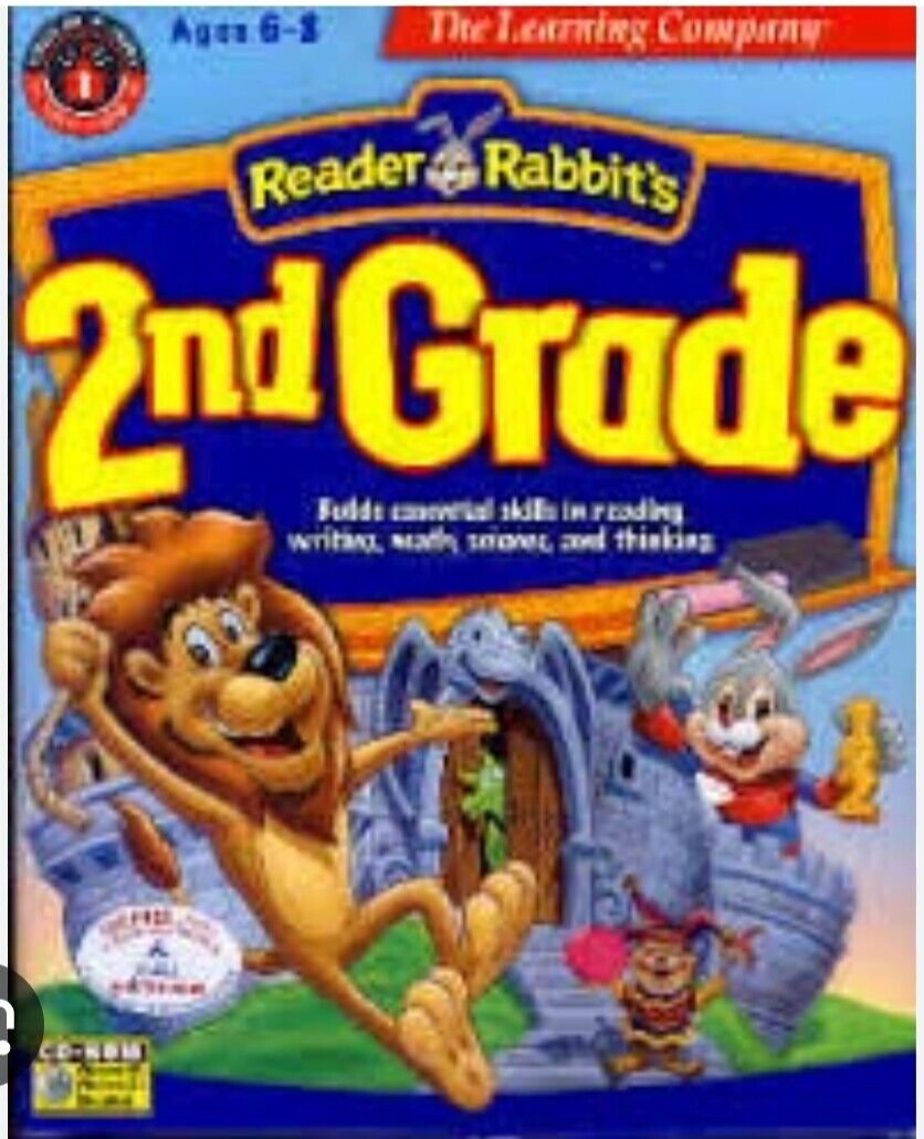 Free Ship Reader Rabbit's 2nd GRADE Ages 6 to 8 Childrens Educational Software