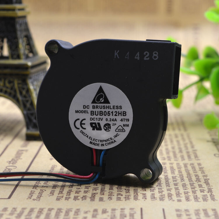 DELTA BUB0512HB 50*50*15MM 5CM DC12V 0.24A 3Pin Cooling Fan