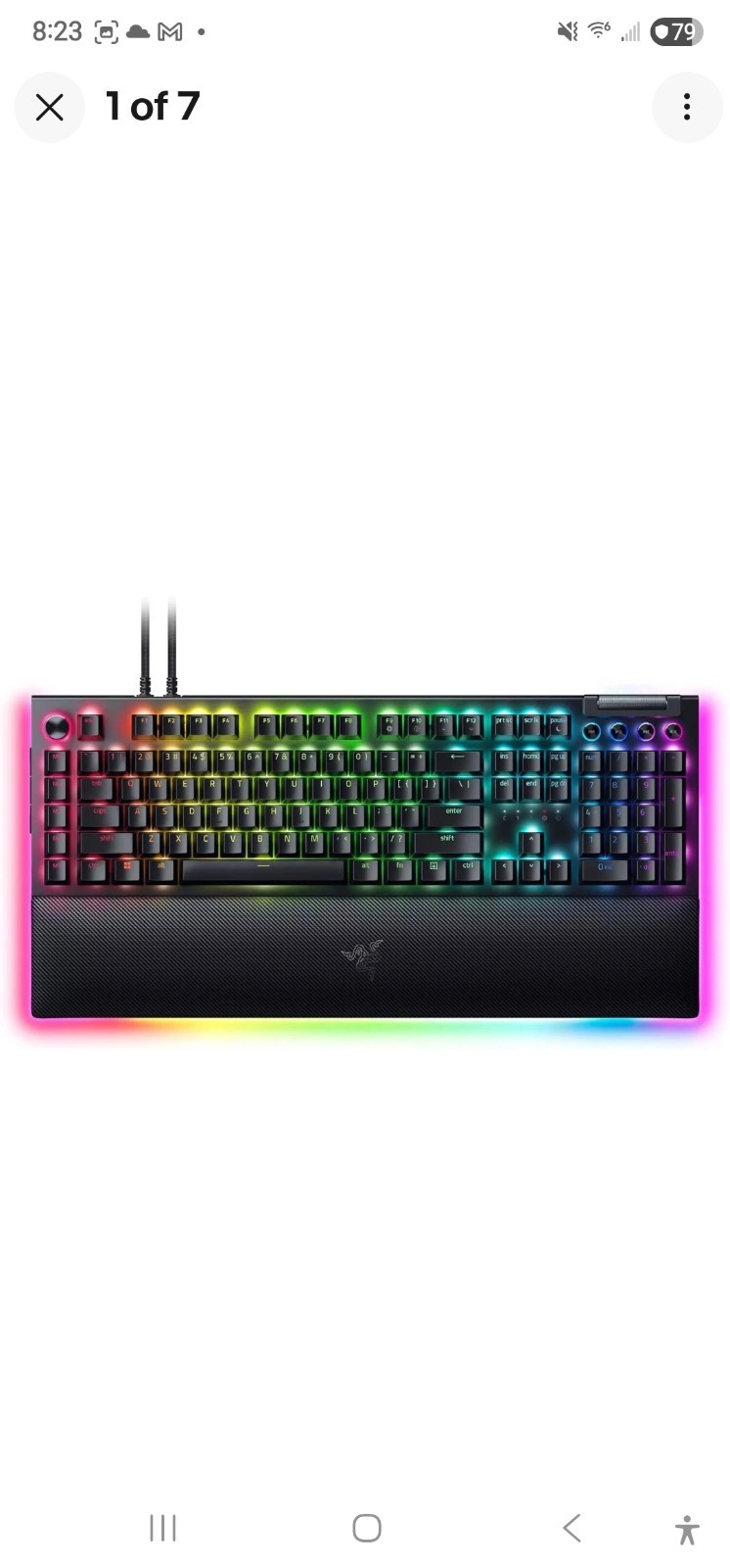 Razer BlackWidow V4 Pro Green Switch Mechanical Gaming Keyboard