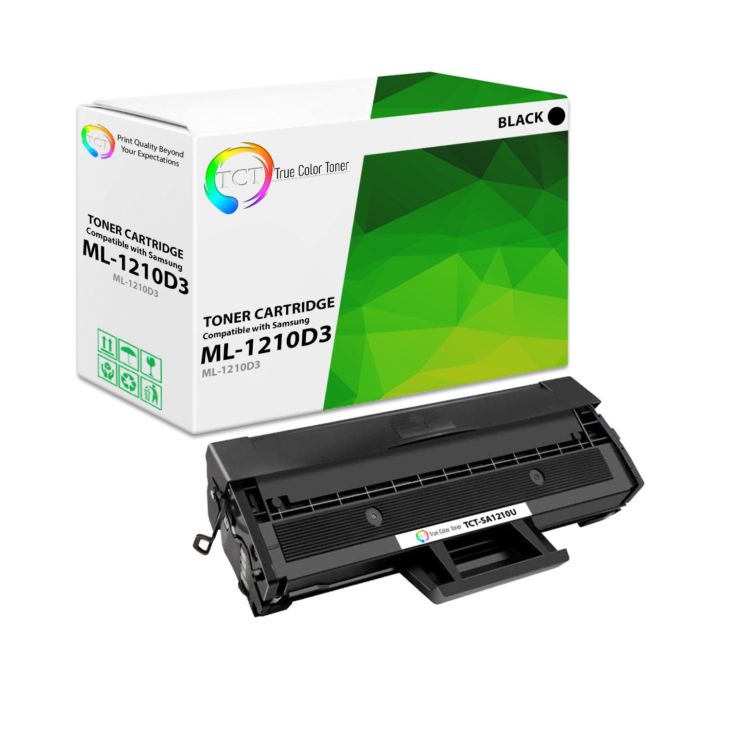 TCT Black ML-1210D3 Toner Cartridge For Samsung 1010 1020 1210 1220 1250 1430