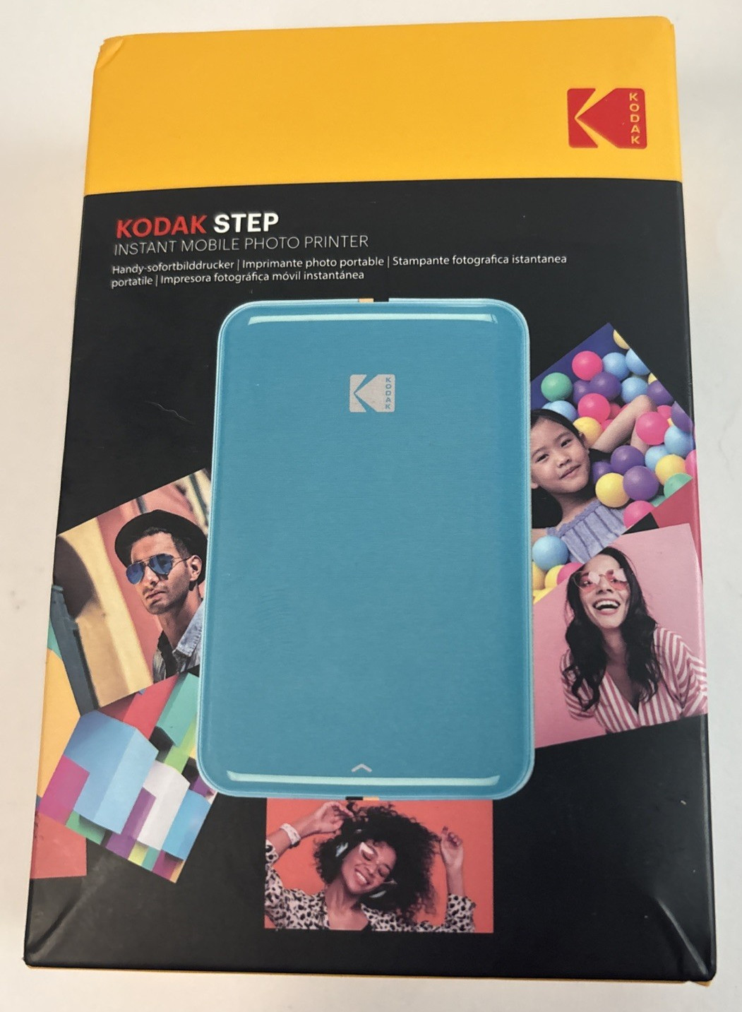 Kodak Step Mobile Instant Photo Printer Blue 2x3 inch Mini Printer Photo Paper