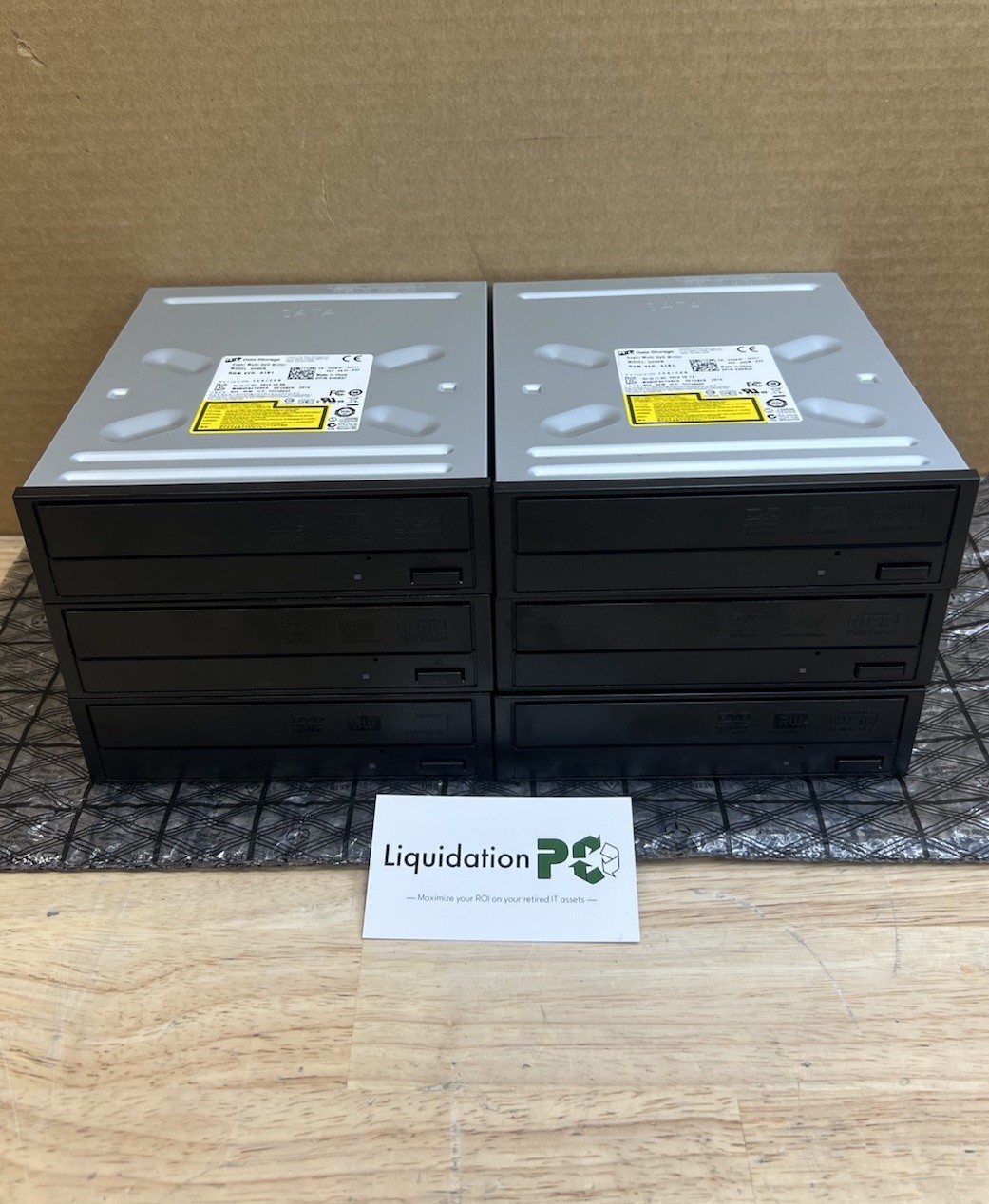 ✅ LOT OF 6 Dell Desktop DVD/CD Writer Drive SATA HL Data Storage GHB0N 096N9F