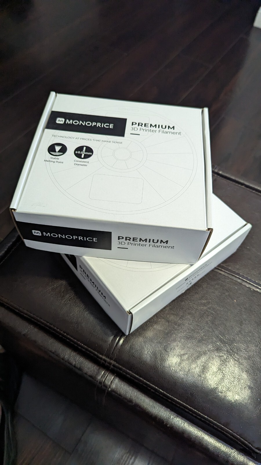 Monoprice Premium 3D Printer Filament PLA 3mm 1kg/spool Black - Most 3D Printers