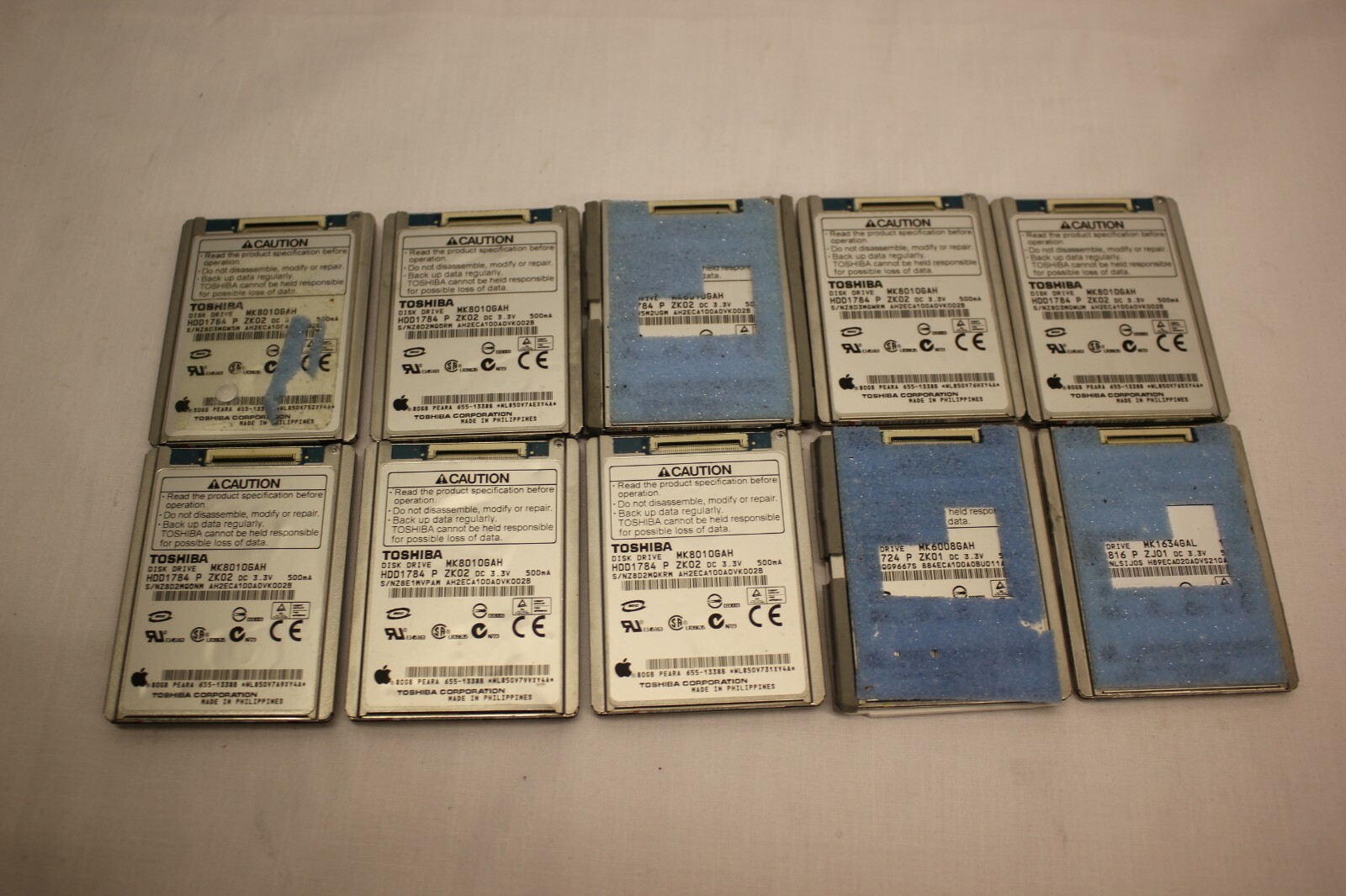 JOB LOT 10 X TOSHIBA MK8010GAH MK6002GAH MK1634GAL HARD DISK DRIVE   Pc Computer