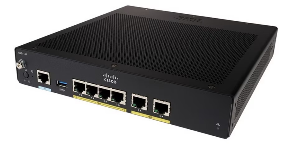 Cisco ISR900 C921-4P Dual Gigabit Ethernet WAN Router, New, Open Box