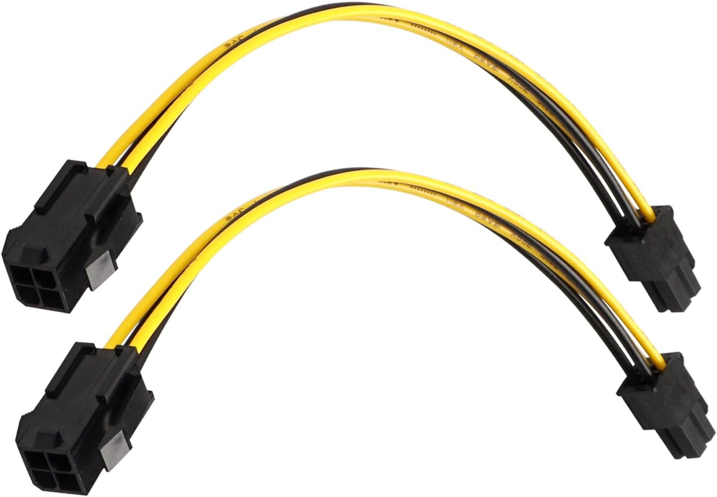 4 Pin P4 CPU Power Extension Cable 8 Inch | Male to Female Plug-And-Play Power