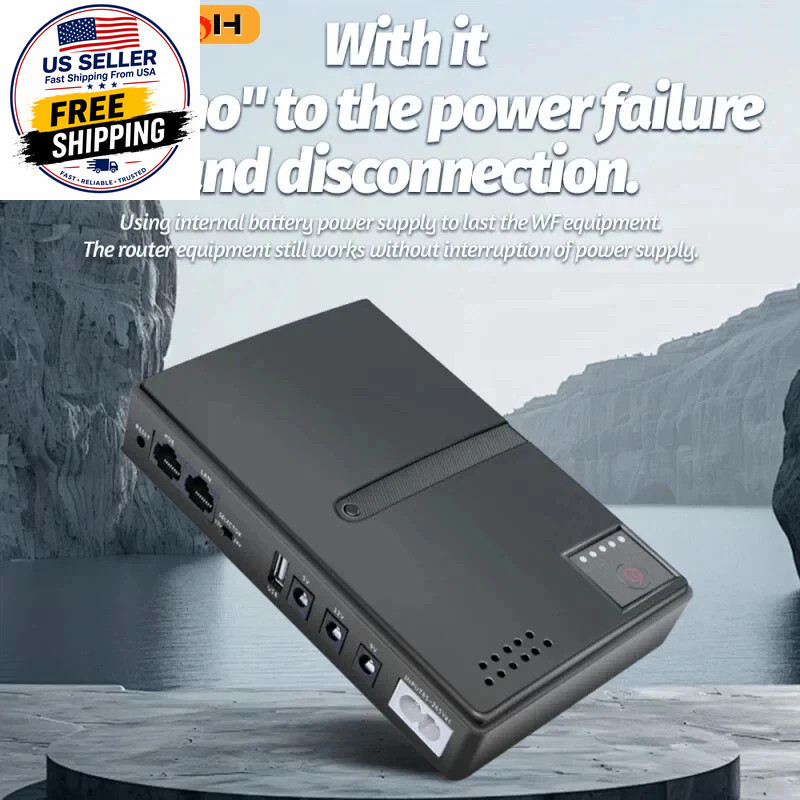 AC220-265V 18W UPS Uninterruptible Power Supply DC1018L 5V/9V/12V Backup Charger